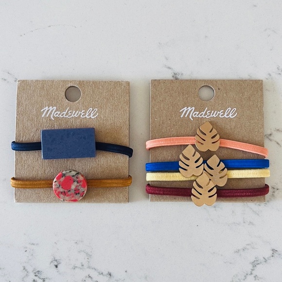 Madewell Four-Pack Palm Leaf Hair Ties - Picture 13 of 13
